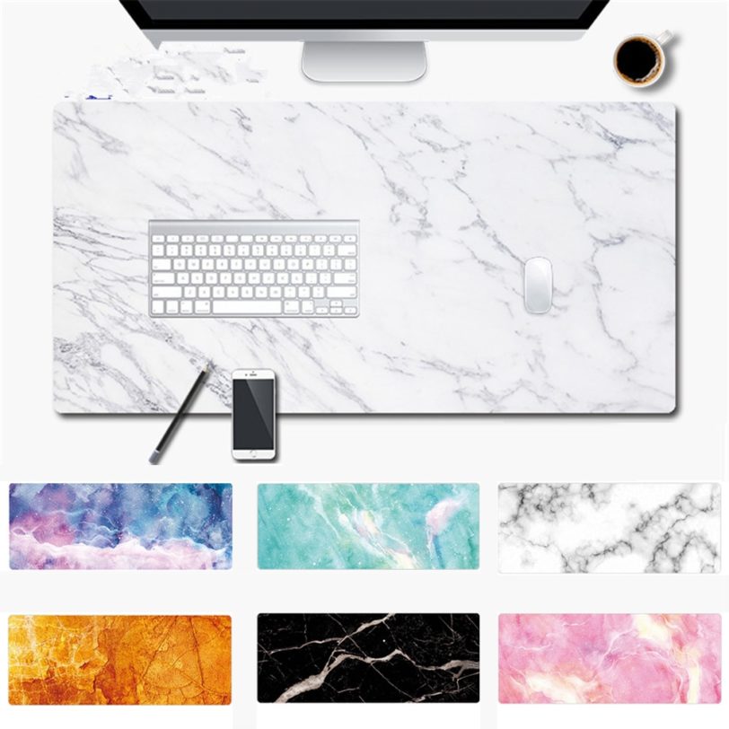 1 Pc Fashion Large Marble Grain Mouse Pad Office Computer Desk Mat Modern Table Game Keyboard Laptop Cushion Soft Top Quality