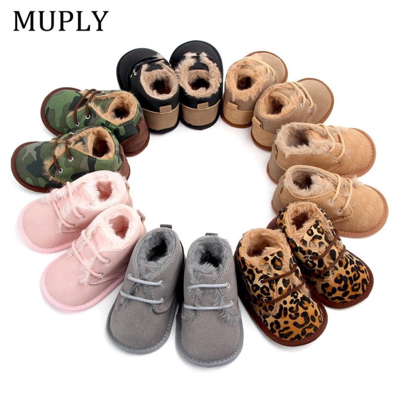 2021 Baby Girls Boys Winter Keep Warm Shoes First Walkers Sneakers Kids Crib Infant Toddler Footwear Boots Newborns Prewalkers