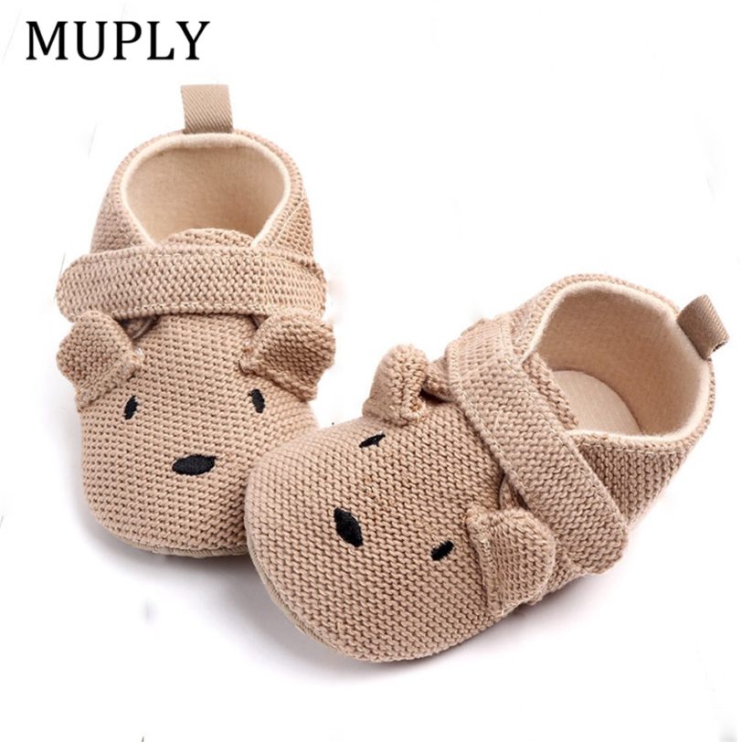 2021 New Arrival Toddler Newborn Baby Boys Girls Animal Crib Shoes Infant Cartoon Soft Sole Non-slip Cute Warm Animal Baby Shoes