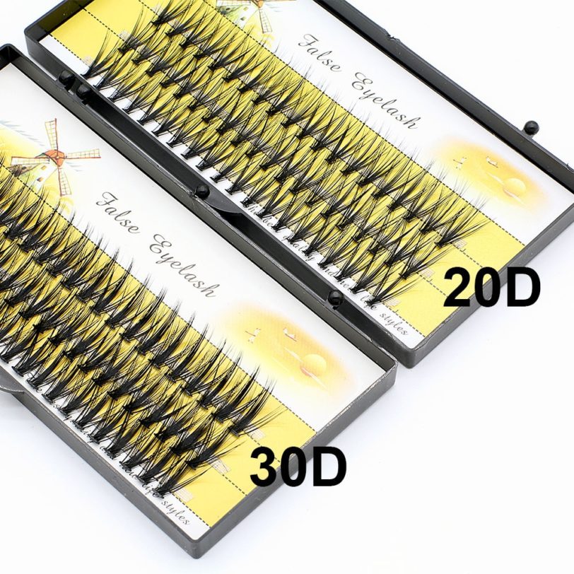 20D/30D Beautiful Individual Cluster EyeLashes 3D Volume Mink Grafting Fake False Eyelashes eyelash extension individual bunche