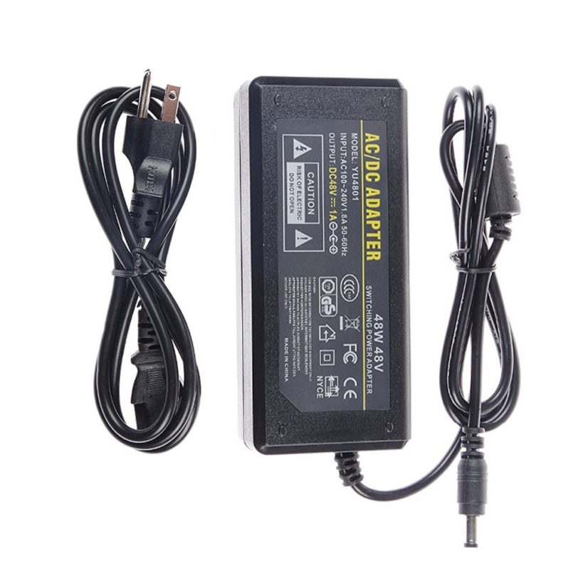 AC DC Power Supply Adapter 48V 3A 2A 1A Adapter Charger Transformer For LED Strip Light CCTV Camera