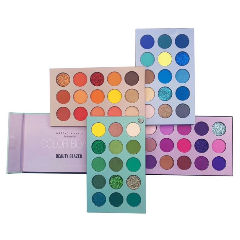 Beauty Glazed Eyeshadow Palette Colorful Shadows pallet Glitter Highlighter Shimmer Make Up Pigment Matte Eye Shadow Pallete