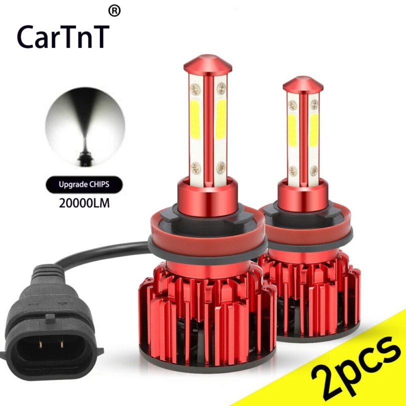 CarTnT 2PCS Super Bright LED Car Headlight H7 LED H8 H9 H11 9005 9006 HB3 HB4 100W 20000LM LED Bulb Auto Fog Light 12V LED Lamp