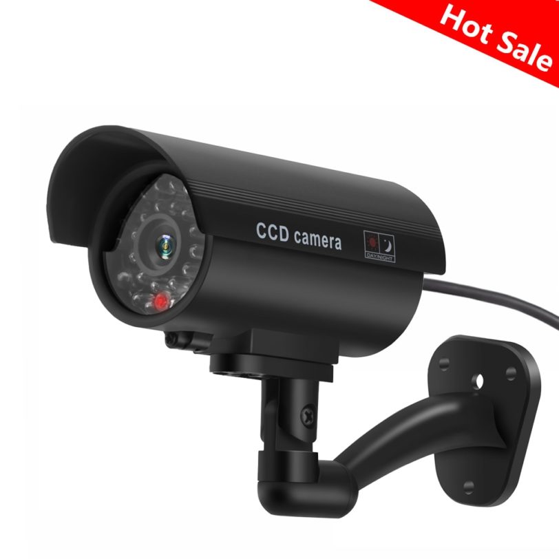 Fake Dummy Camera Bullet Waterproof Outdoor Indoor Security CCTV Surveillance Camera Flashing Red LED Free Shipping