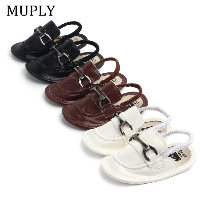 Fashion PU Leather Baby Shoes Summer Cute Infant Slippers Soft Bottom Baby Boys Girls Shoes Anti-Slip Indoor Shoes For Newborns