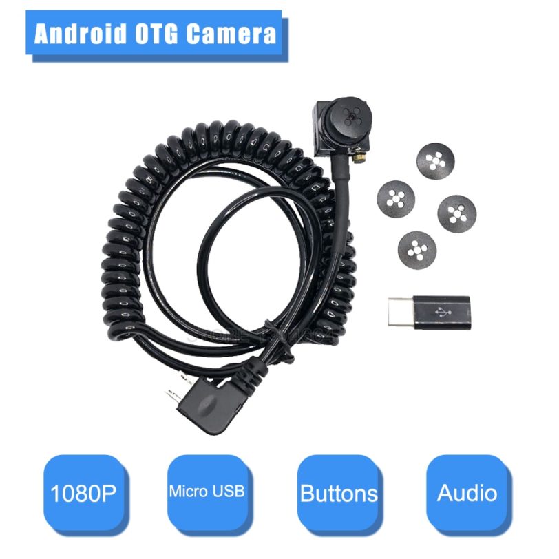 HD 1080P Mini OTG Camera 2.0MP Android External Camera Micro USB CCTV Camera For Use Android OTG Mobile Phone System