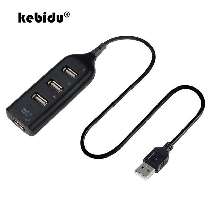 Hub Adapter USB Hub Mini USB 2.0 Hi-Speed 4-Port Splitter For PC Laptop Notebook Receiver Computer Peripherals Accessories