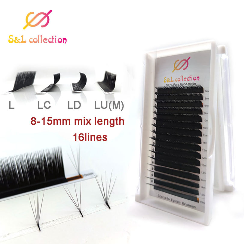 L//LC/LD/M curl Eyelashes Makeup Eyelash Extension Bloom Auto Fans Eyelash Easy Fanning Lashes Auto Fan Magnetic Camellia Beauty