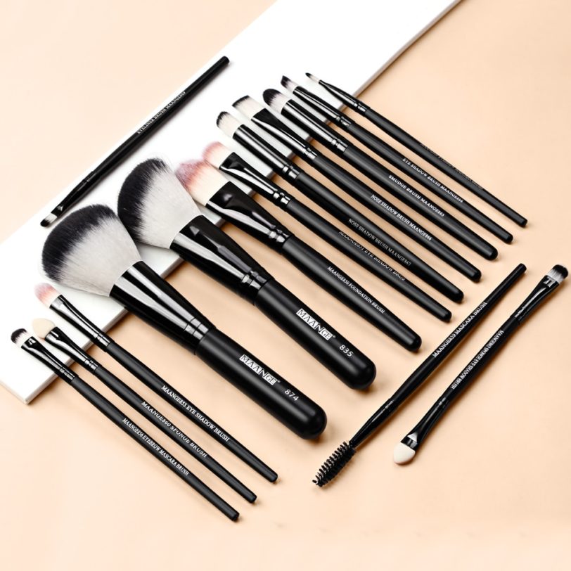 MAANGE 20/22Pcs Beauty Makeup Brushes Set Cosmetic Foundation Powder Blush Eye Shadow Lip Blend Make Up Brush Tool Kit Maquiagem