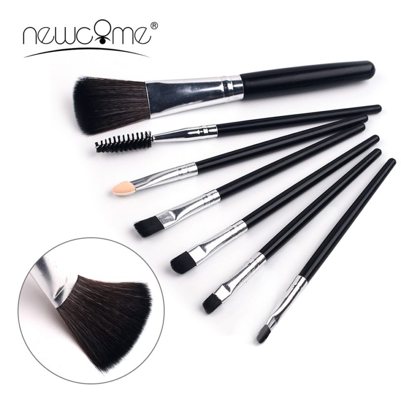 NEWCOME 5/7Pcs Makeup Brushes Tool Set Cosmetic Powder Eye Shadow Foundation Blush Blending Beauty Make Up Brush Maquiagem