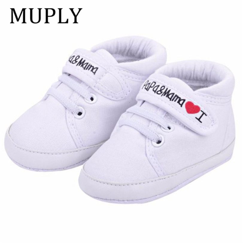 Newborn Baby Shoes Unisex First Walkers 0-18M Toddler Newborn Shoes Baby Infant Kids Boy Girl Soft Sole Canvas Sneaker