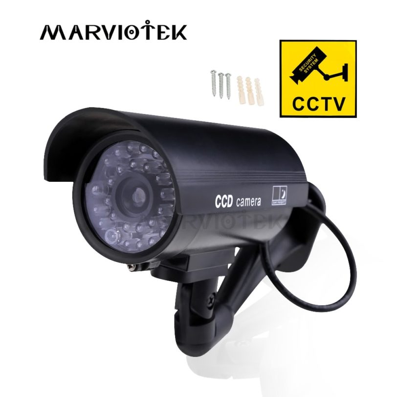 Outdoor Fake Camera Home Security Video Surveillance dummy camera cctv cameras videcam Mini Camera HD battery power Flashing LED