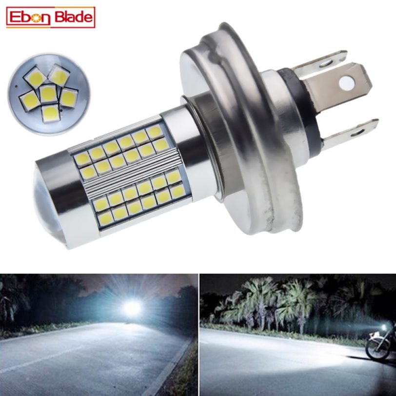 P45T Motorcycle LED Headlight Bulbs 3030 66SMD Hi/Lo Beam Head Light For Motorbike Scooter Headlamp White 6000K 6V 12V 24V 30V