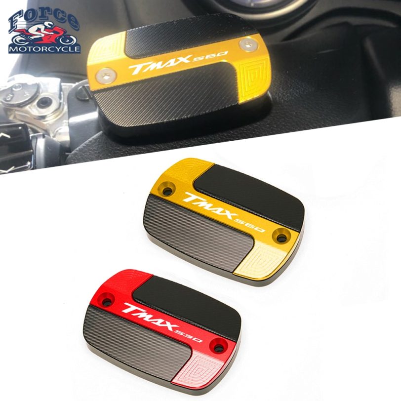 1 Pair For YAMAHA TMAX530 TMAX560 TMAX 530 560 SX DX New Motorcycle Accessories Front Brake Fluid Fuel Reservoir Tank Cap Covers