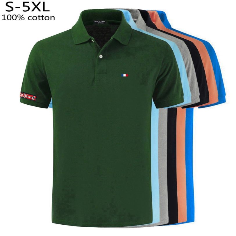 100% Cotton High Quality Summer Brand Tops & Tees Mens Polos Shirts Short Sleeve Casual Polos Shirts Male Fashion Polos Homme