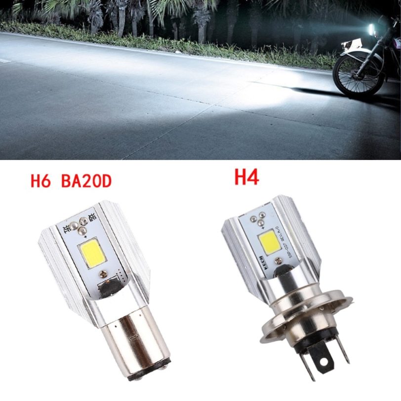 1pcs H4 H6 Ba20d Led Motorcycle Headlight Scooter Bulb 6000k Light 1000LM ATV Moto Motorbike Accessories Fog Lamp For Suzuki