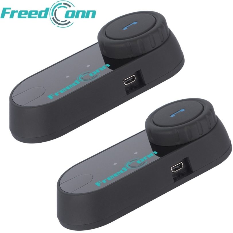 2 PCS FreedConn TCOM-OS FM Motorcycle Bluetooth Helmet Intercom Waterproof Interphone Headset Noise Reduction Moto Headphone