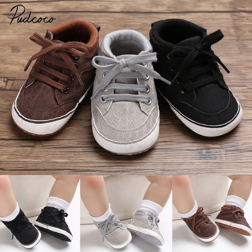 2019 Brand New Infant Baby Girl Shoes Newborn Soft Sole Sneaker Cotton Crib Shoes Sport Casual Warm First Walkers For 0-18month