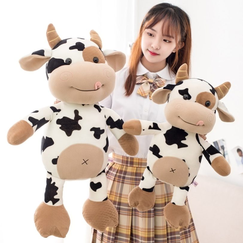 2020 New Plush Cow Toy Cute Cattle Plush Stuffed Animals Cattle Soft Doll Kids Toys Birthday Gift for Children