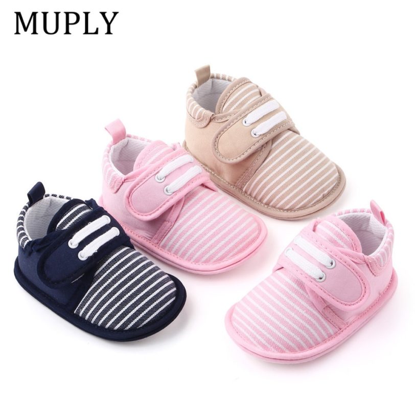 2021 New Baby Girls Boys Shoes Comfortable Striped Fashion Cotton Soft First Walkers Kid Shoes Anti-Slip baby shoes