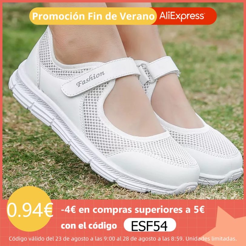 2021 Summer Women Casual Shoes Soft Portable Sneakers Walking Shoes Flat Soles for Women Breathable Slip on White Shoes