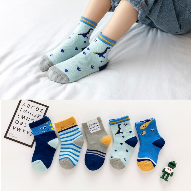 5Pairs/lot Baby Socks Autumn Winter Warm Cotton Kids Socks Cute Girls Cartoon Animal Boys Infant Socks Baby Clothes Accessories