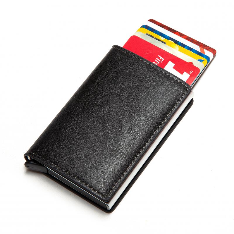 Aluminum Metal Credit Business Mini Card Wallet 2021 Dropshipping Man Women Smart Wallet Business Card Holder