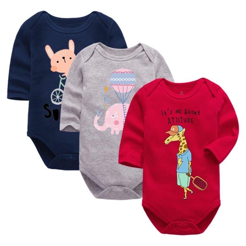 Baby Bodysuit Fashion 1pieces/lot Newborn Body Baby long Sleeve Overalls Infant Boy Girl Jumpsuit kid clothes