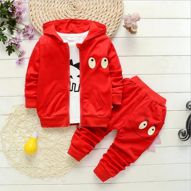 Baby Boy Clothes set outfits 3PCS Tracksuit set Boys Sport Tops Hooded Coat Pants Cartoon Dinosaur Baby Suit Baby Clothing Set