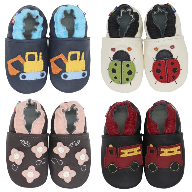 Carozoo Baby Shoes Slippers Soft Cow Leather Bebe Newborn Booties Baby Boys Girls First-Walkers Sneakers