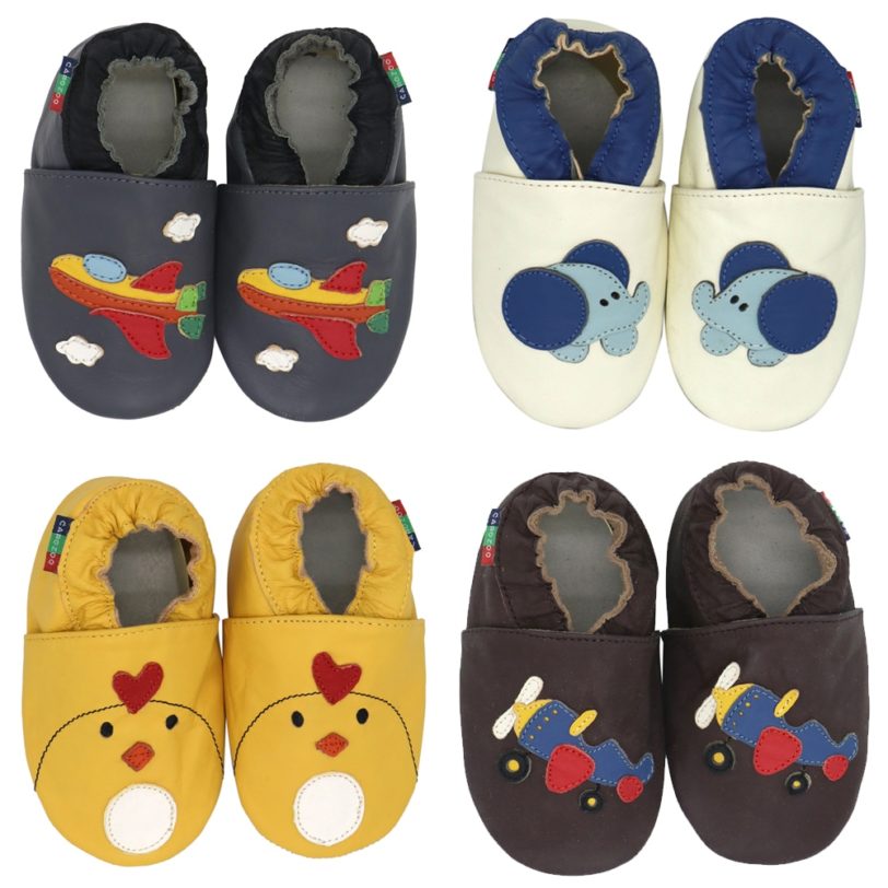 Carozoo Infant Shoes Toddler Slippers Soft Leather Baby Boys First-Walkers Girl Shoes Children's Shoes