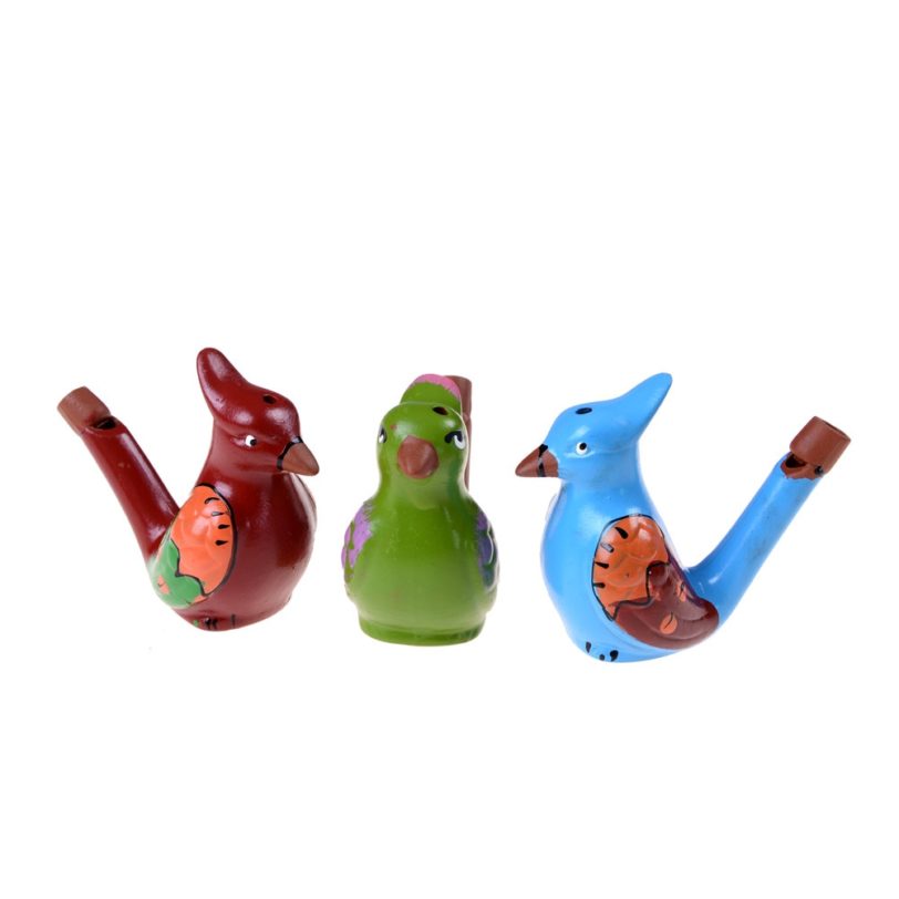 Coloured Drawing Water Bird Whistle Bathtime Musical Toy for Kid Early Learning Educational Children Gift Toy Musical Instrument