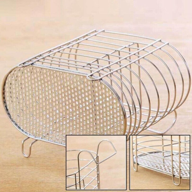 Dish Rack Drainer Dry Organizer Cutlery Holder Utensil Sink Steel Holder Storage Cutlery Tool Kitchen Z4C7