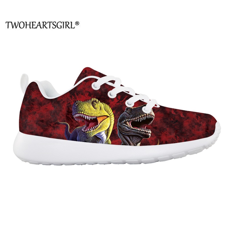 Fashion Children s Shoes Sneakers for Boys Girl Cartoon T Rex Prints Dinosaur Kids Casual Flats