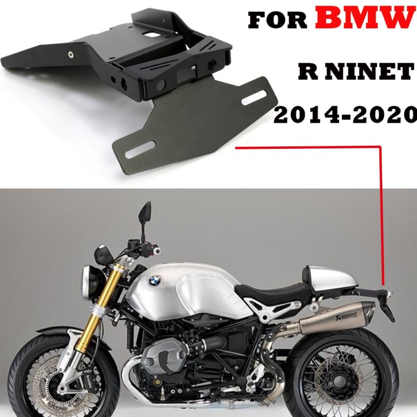 For BMW R NINET NINE T 9T Racer Scramble urban R9T 2014-2019 Motorcycle Tail Mount License Plate Bracket Rear Holder Accessories