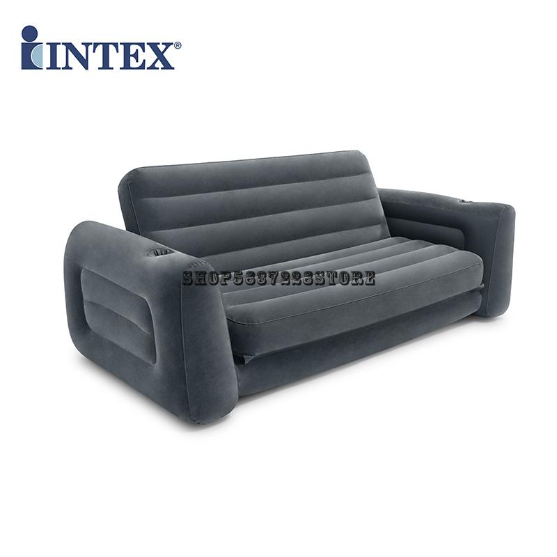 Genuine Intex Double Inflatable Sofa Folding Sofa Bed Lunch Break Bed Lazy Leisure Sofa Pump