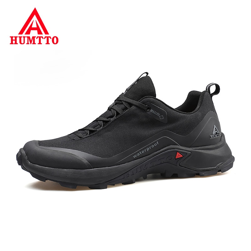 HUMTTO Breathable Outdoor Sneakers Men Casual Shoes Non slip Brand Spring Fashion Lace up Black Design