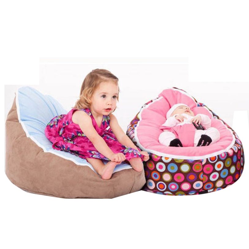 Levmoon Medium Bean Bag Chair Kids Bed For Sleeping Portable Folding Child Seat Sofa Zac Without