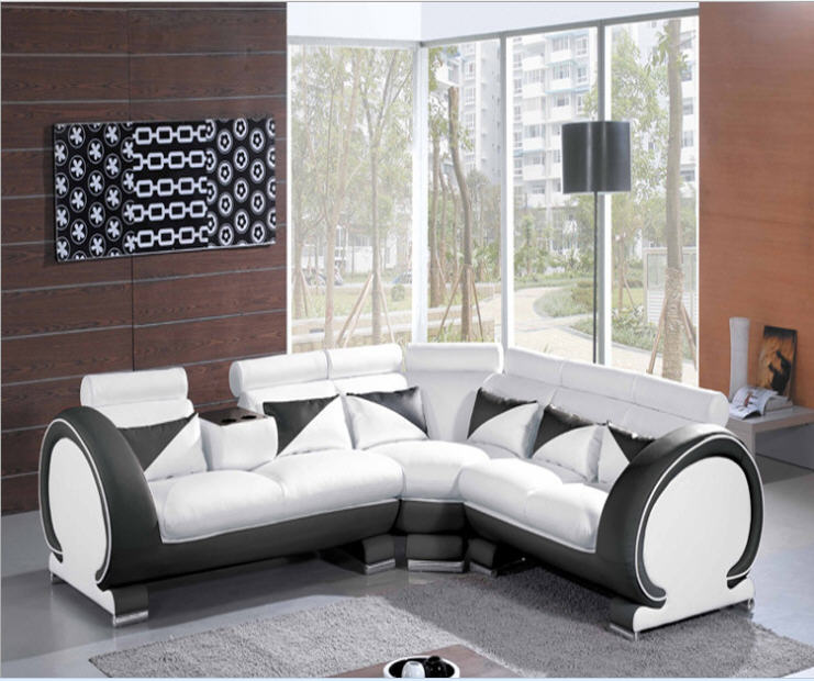 Living Room Sofa set corner sofa real genuine cow leather sectional sofas minimalist modern muebles de