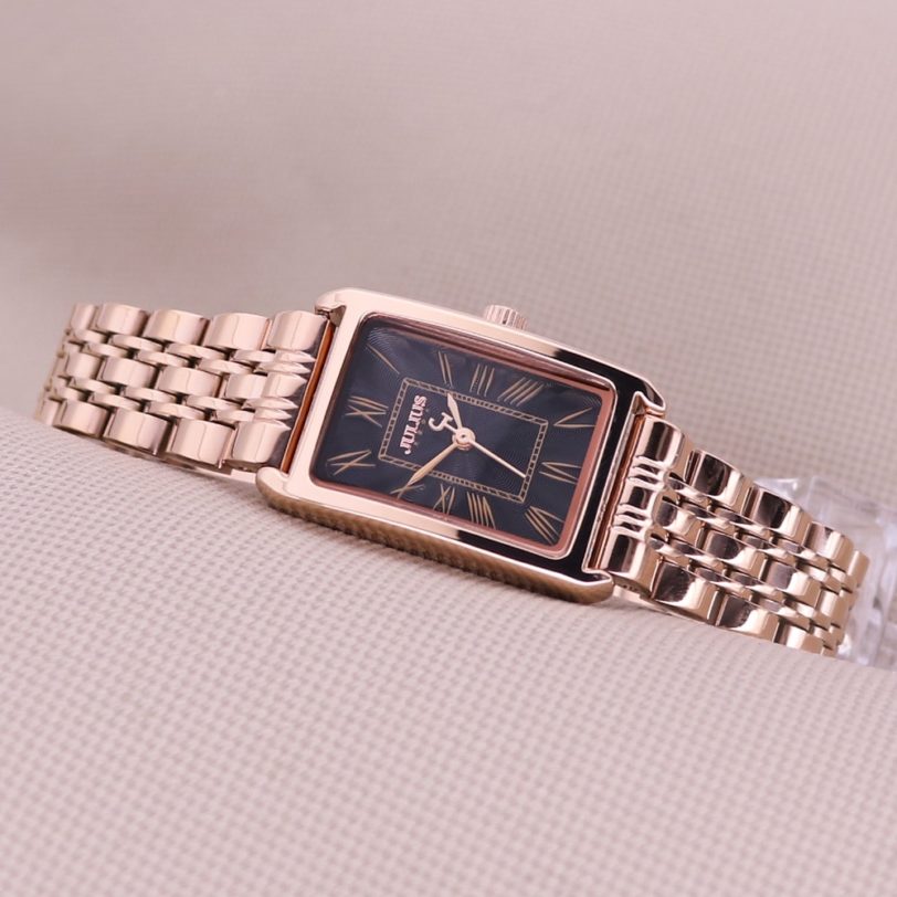 Luxury Classic Women's Watch Japan Mov't Lady Hours Fine Fashion Stainless Steel Bracelet Clock Girl's Cute Gift Julius Box