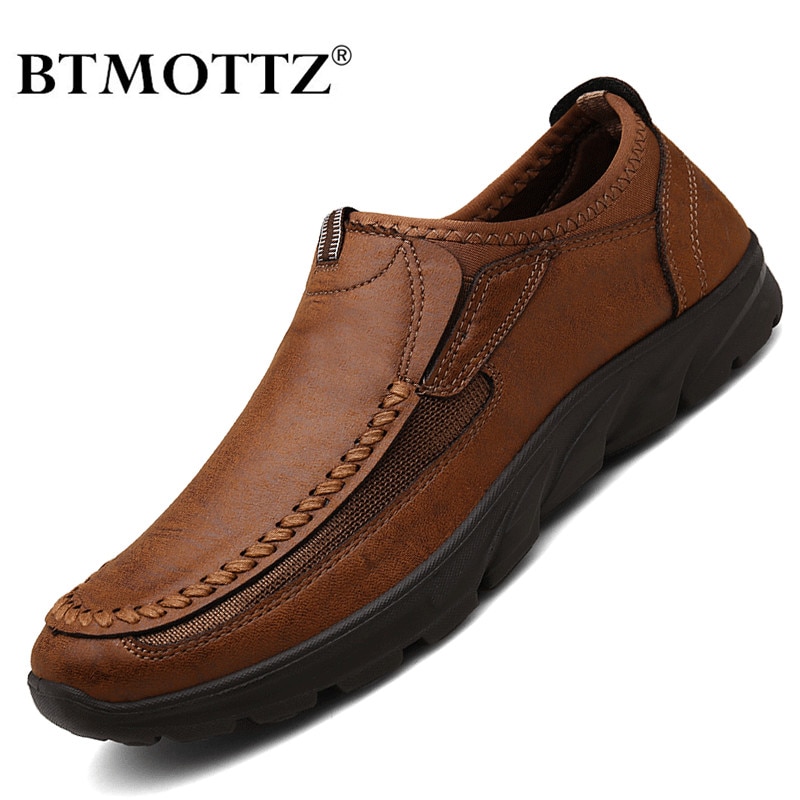 Men Casual Shoes Brand 2021 Fashion Mens Loafers Moccasins Breathable Slip on Retro Driving Shoes Men