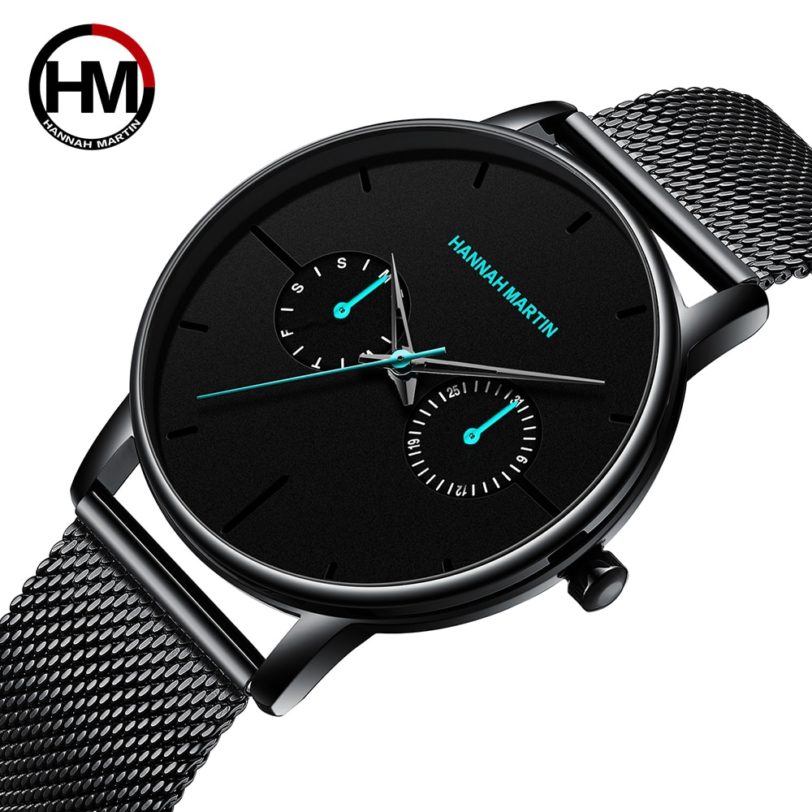 Men Watches Top Brand Luxury multifunction small dial Stainless Steel Mesh INS Style Waterproof Wristwatches Relogio Masculino