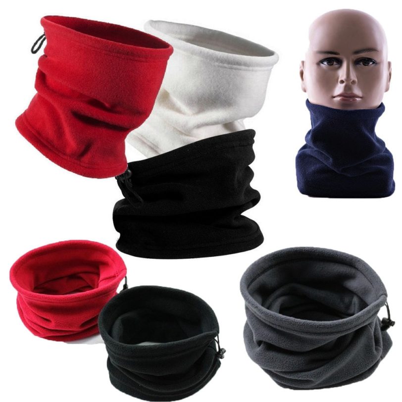 Men Women Winter Hiking Scarf Camping Face Mask Cycle Polar Fleece Outdoor Neck Gaiter Warmer Neck Tube Face Mask Headwear