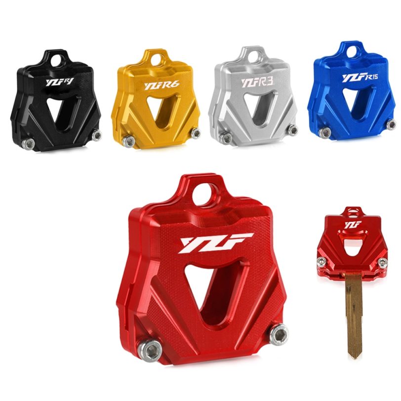 Motorcycle Accessories CNC Key Cover Cap Creative Products Keys Case Shell For Yamaha YZFR25 YZFR6 YZFR3 YZFR1 YZF R25 R6 R3 R1