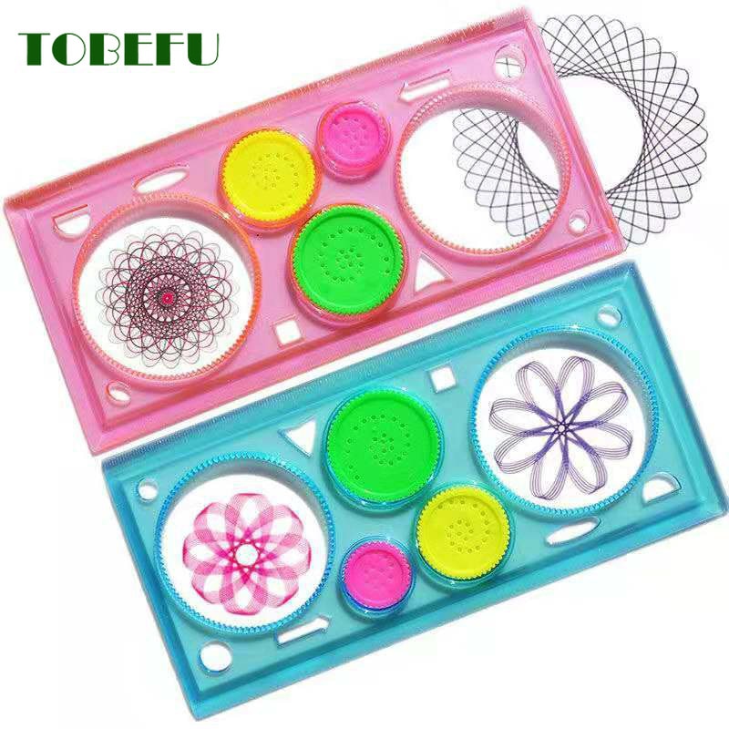 Multi function Painting Puzzle Spirograph Geometric Ruler Drafting Tools For Students Drawing Toys Children Learning Art