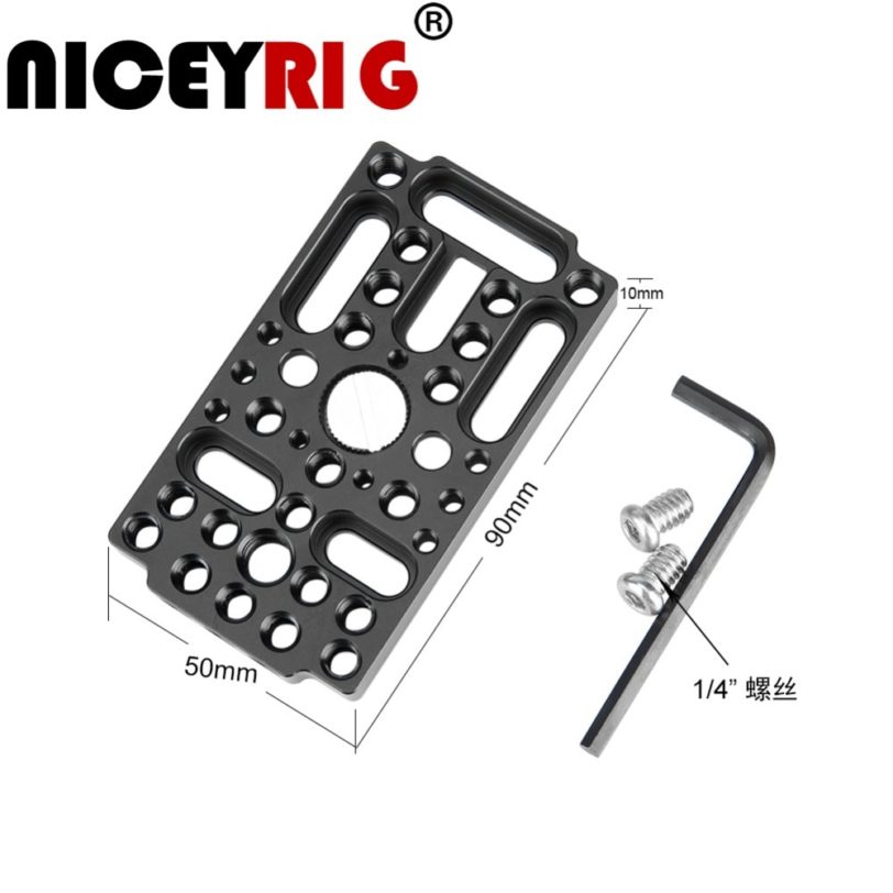 NICEYRIG Quick Release Plate Switch Camera Cheese Easy Plate for Raiblocks, Dovetails, Short Rods for Photography Shoulder Rig