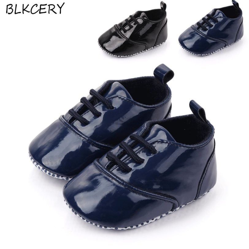 New Fashion Leather Baby Sports Sneakers Shoes Newborn Baby Boy First Walkers Shoe Infant Toddler Soft Sole Anti-slip Baby Shoes