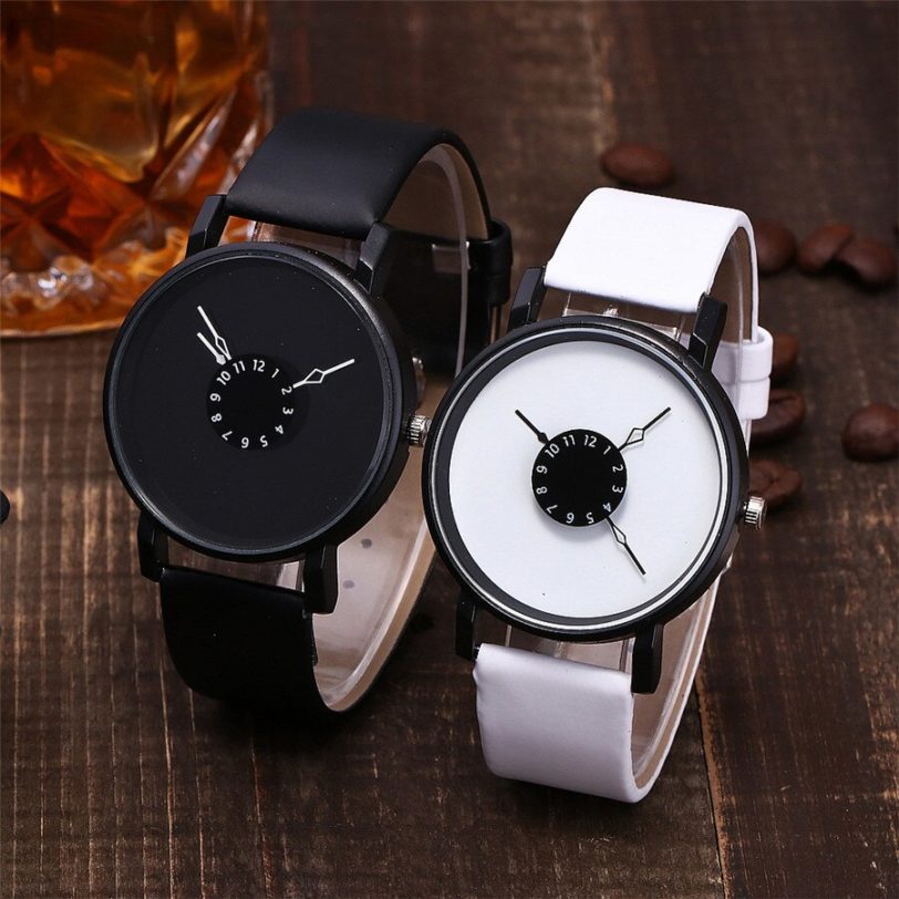 New Simple Men Women Casual Quartz Watches Ins Fashion White Black Watches Women s Clock Watch