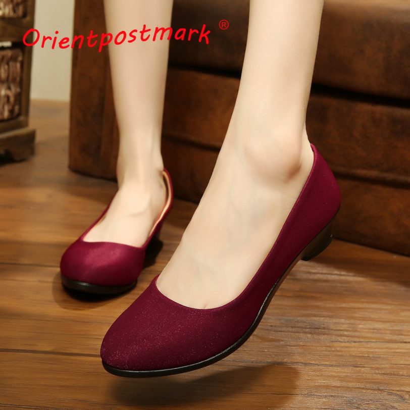 OrientPostMark Women Ballet Flats Shoes Women Shoes Office Cloth Sweet Loafers Women's Flats Ballet Pregnant Flats Shoes Boat