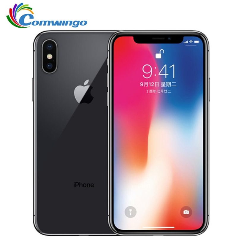 Original Apple iPhone X 64GB/256GB ROM 5.8 inch 3GB RAM Core iOS A11 Dual Back Camera 4G LTE Unlock iphone x